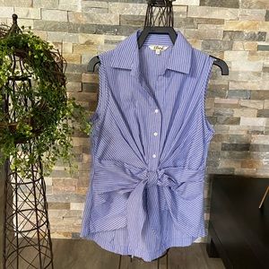 Front tie blouse